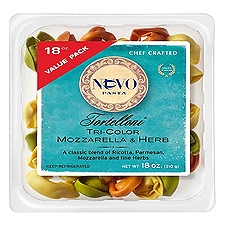 Nuovo Pasta Value Tri-Color Mozzarella & Herb Tortelloni, 18 oz