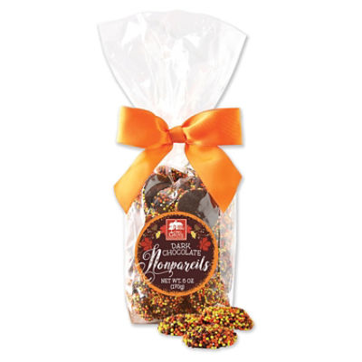 LONG GROVE AUTUMN DRK CHOC NONPAREILS, 6 oz