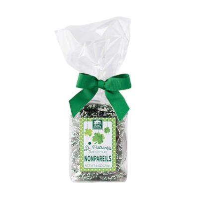 LONG GROVE ST. PATRICKS DARK CHOCOLATE NONPAREILS