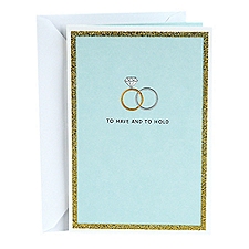 Hallmark Wedding Card (To Have and To Hold Wedding Bands), 1 Each