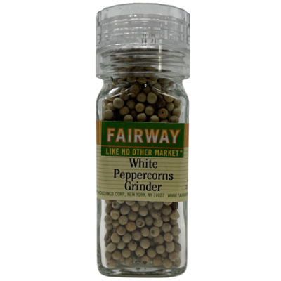 Fairway White Peppercorn Grinder, 2.1 oz