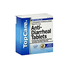 Top Care Anti-Diarrheal Tablets - 2 mg Caplets, 24 Each