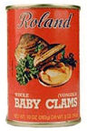 Roland Boiled Baby Clams Whole, 10 oz