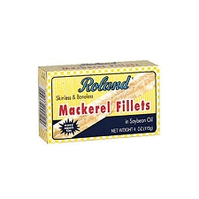 Roland Mackerel Filets in Vegetable Oil, 4 Ounce