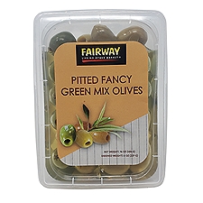 Marinated Pitted Fancy Green Mix Olives, 16 Ounce