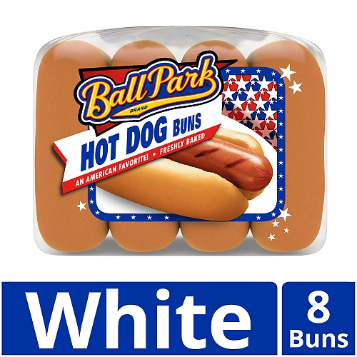 Ball Park Hot Dog Buns, 8 count, 14 oz
Ball Park Hot Dog Rolls: The classic backyard favorite.