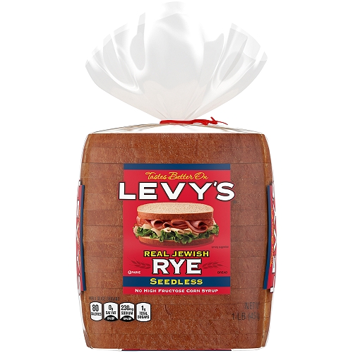 Levy's Real Jewish Rye Seedless Bread, 1lb
Levy's Rye bread is Kosher and made with no high fructose corn syrup. You'll love the balance of rye flavor and texture of the very best real Jewish rye bread.