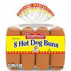 Stroehmann Enriched Hot Dog Buns, 8 count, 12 oz