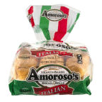 Amoroso's Sliced Italian Bread & Rolls, 6 count, 18 oz