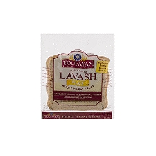 Toufayan Bakeries Whole Wheat & Flax Hearth Baked Lavash Plus , 14 oz, 5 count