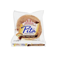 Arnold 100% Whole Wheat Pita Pockets, 8 count, 11.75 oz