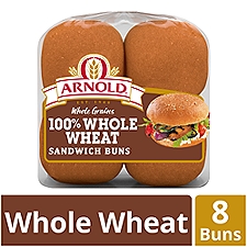 Arnold 100% Whole Whole Wheat, Buns, 16 Ounce