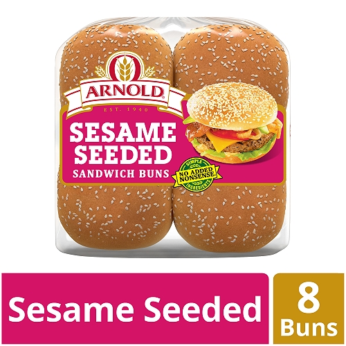 Arnold Sesame Seed Buns, 8 count, 1 lb
Arnold Sesame Seeded Sandwich Buns are baked with the finest ingredients, giving you the nutrition you need and the taste that you love.