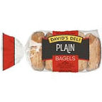David's Deli Bagels - Plain, 14.25 oz