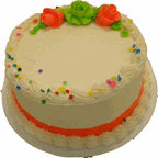 Dutch Maid Bakery 7" Decorated Gold Cake, 38 oz