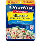 StarKist Low Sodium Albacore Tuna in Water, 2.6 oz Pouch