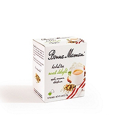 Bonne Maman Sweet Delight Apple, Cinnamon, Elderflower Herbal Tea, 16 count, 0.68 oz