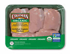 Coleman Organic Boneless Chicken Thighs, 1.6 pound