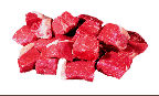 Halal Beef Round Stew Meat, 1 pound