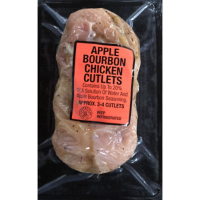 Chicken Breast Cutlet Apple Bourbon, 10 oz