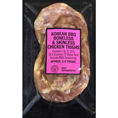 Chicken Breast Boneless Thighs - Korean BBQ, 12 oz