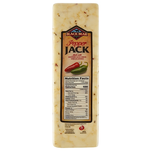 Black Bear Pepper Jack Loaf, Slicing Cheese