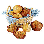 Fresh Bake Shop Carrot Raisin Walnut Muffins, 15 oz