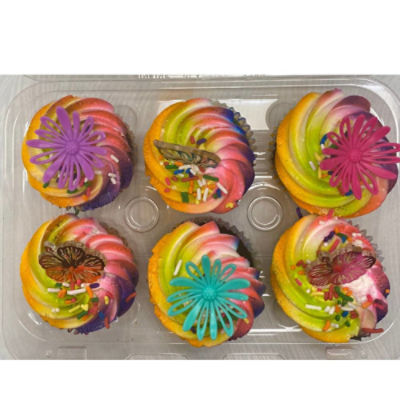 Yellow Cupcakes with Vanilla Icing, 6 Pack, 10 ounces, 10 oz