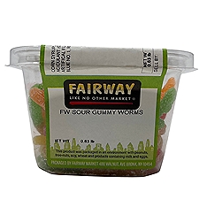 Fairway Sour Gummy Worms, 16 Ounce