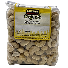 Fairway Organic Cashews Raw, 16 oz