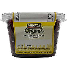 Fairway Organic Cranberries, 16 Ounce