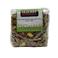Fairway Pistachios Shelled Raw Unsalted, 16 Ounce