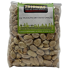 Fairway Peanuts Dry Roasted Unsalted, 16 Ounce