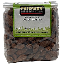 Fairway Almonds Salted Toasted, 16 Ounce
