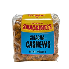 The Pursuit of Snackiness SIRACHA CASHEWS, 10 oz