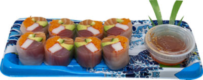 Sushi Salmon Tuna Summer Roll , 6 oz