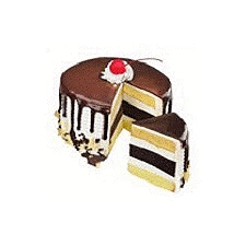 Fresh Bake Shop Black and White Layer Cake, 24 Ounce