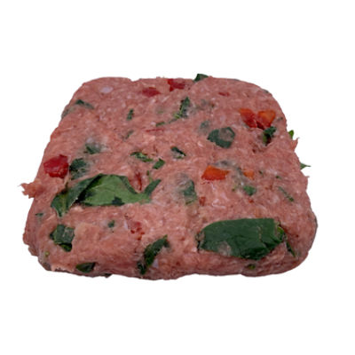 Home Chef Studio Half Pound Turkey Burger with Spinach and Red Pepper , 8 oz