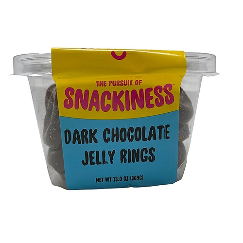 SNACKINESS DARK CHOCOLATE JELLY RINGS 13 ounce