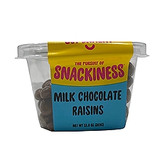 The Pursuit of Snackiness MILK CHOCOLATE RAISINS, 13 Ounce