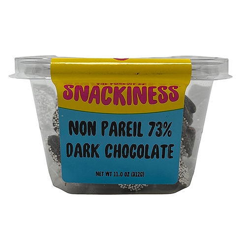 SNACKINESS NON PAREIL 73% DARK CHOCOLATE 11 ounce