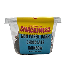 The Pursuit of Snackiness NON PAREIL DARK CHOCOLATE RAINBOW, 11 oz