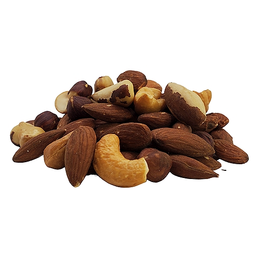 FAIRWAY DELUX ROASTED MIXED NUTS - NO SALT. 16 OUNCES.