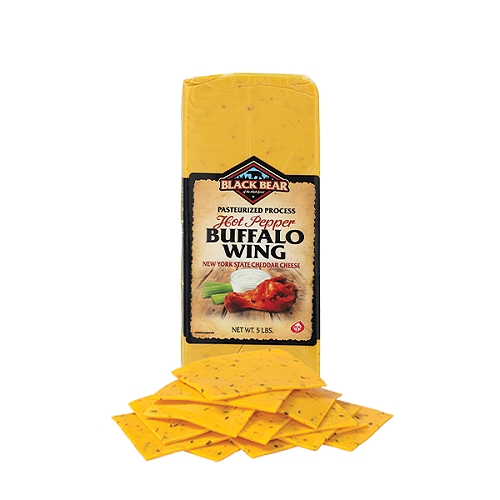 New York State cheddar cheese. Freshly sliced at your Deli counter. Product slicing options include "Standard Thickness, Shaved, Sliced Thin or Sliced Thick". 