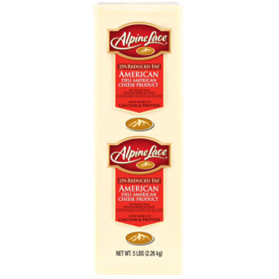 Alpine Lace American Cheese - White - Reduced Fat
