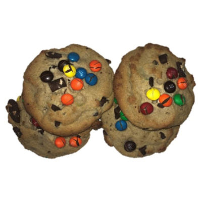 Fresh Bake Shop M&M Candy Chocolate Chunk Cookies, 4 ct, 14 oz, 14 Ounce