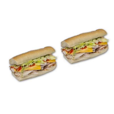 Whole Sub Turkey and Cheese, 18 oz