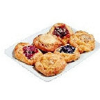 Fresh Bake Shop Mini Snail Danish - Blueberry, 12 Pack, 12 oz