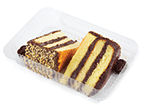 Fresh Bake Shop 2 Slices of Golden Layer Cake Fudge Icing, 13 oz
