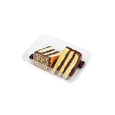 Fresh Bake Shop 2 Slices of Golden Layer Cake Fudge Icing, 13 Ounce